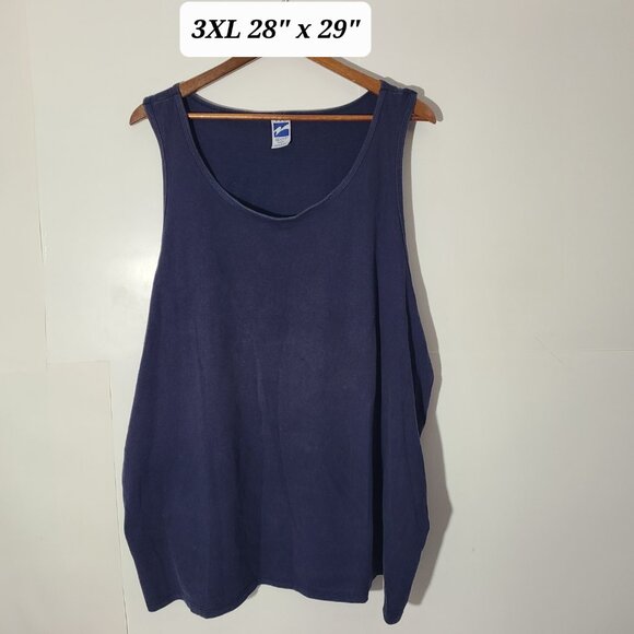 Vintage 90s Pro Sport Men's Blue 3XL Tank Top  Made in USA - Picture 1 of 3